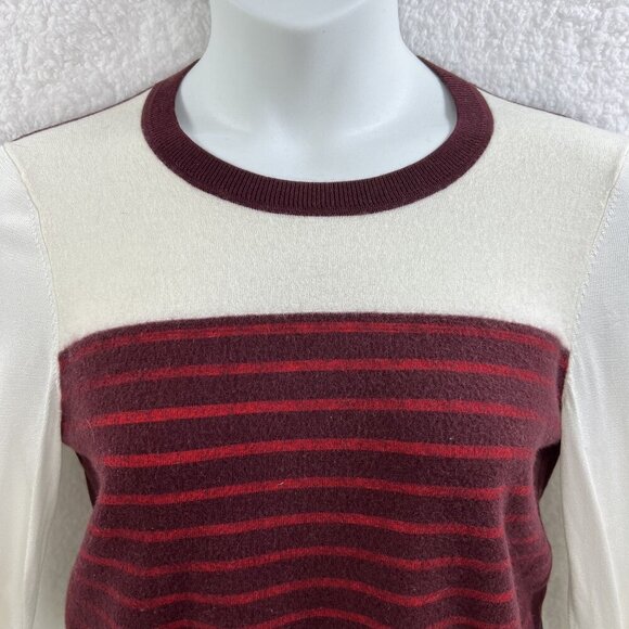 Rag & Bone L Extra Fine Merino Wool Blend Sweater Color Block Quiet Luxury - Picture 3 of 16